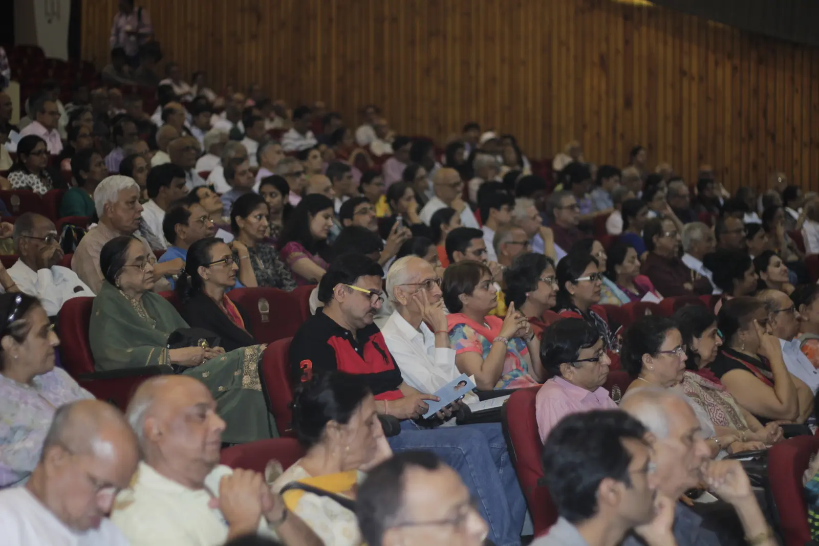 A rapt audience at An Evening with Jaya Row